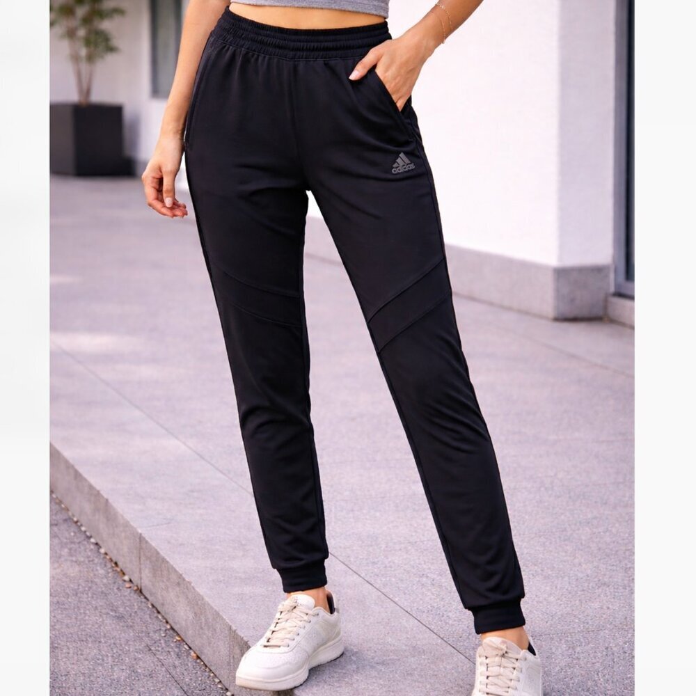 Adidas Black Athletic Joggers Size XS Tapered Activewear